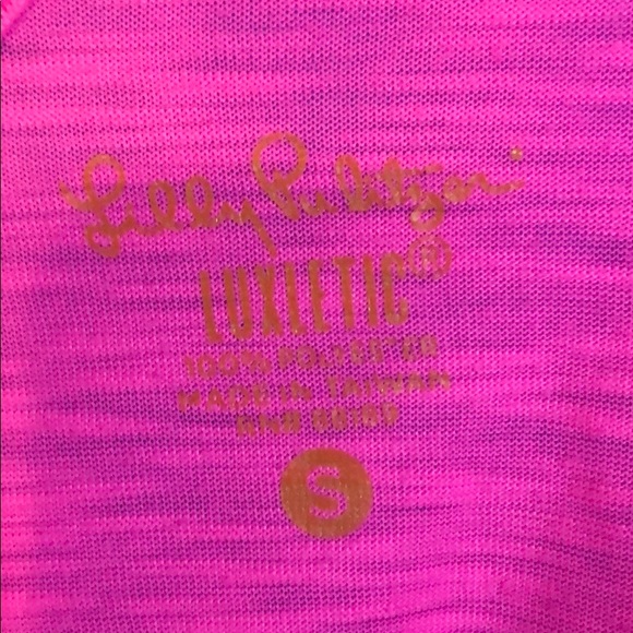 Pink Lilly Pulitzer active tank top - Picture 4 of 4